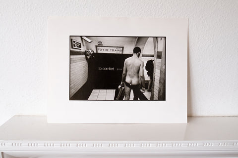 The vintage photography print of Covent Garden Underground station, London 2001 (Vintage Print) by Matt Stuart. Signed on verso.