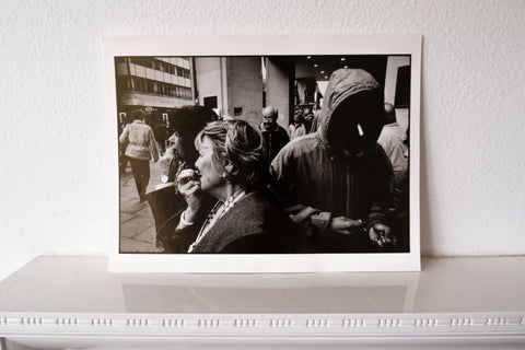 The vintage photography print of Oxford Street, London 2001 (Vintage Print) by Matt Stuart. Signed on verso.