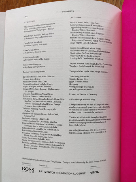 Objects of Desire: Surrealism & Design 1924-Today - Setanta Books