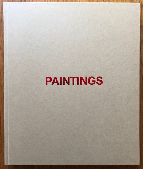 The photography book cover of Paintings by Harley Weir. Paperback white with red text.