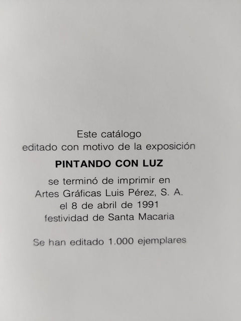 Pintando Con Luz - Setanta Books