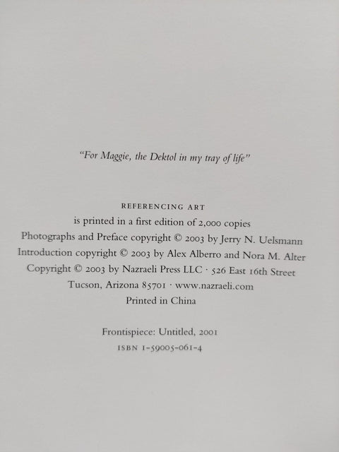 Referencing Art - Setanta Books