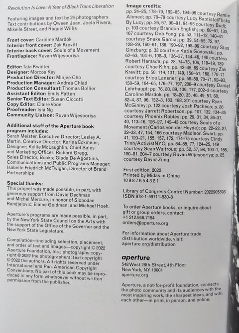 Revolution Is Love: A Year of Black Trans Liberation - Setanta Books