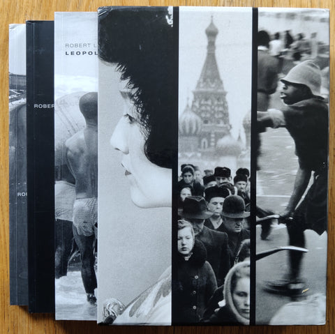 The photobook set of Robert Lebeck: Tokyo, Moscow, Leopoldville by Robert Lebeck. In hardcover slipcase black and white.