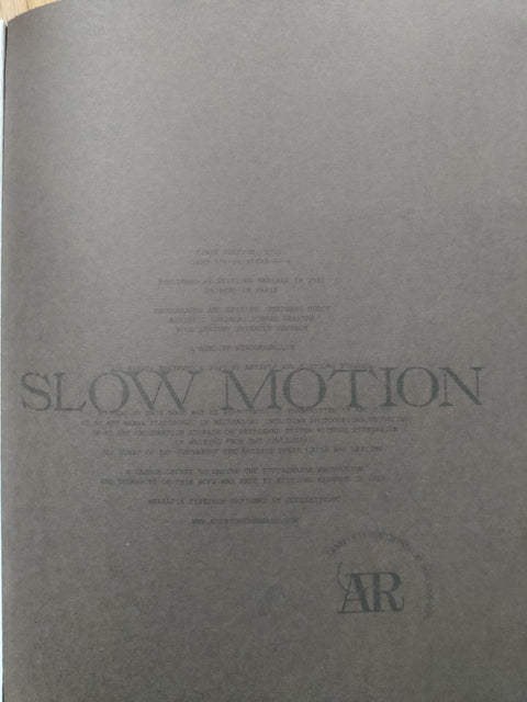 Slow Motion (L’Atelier RisoGraphique) - Setanta Books