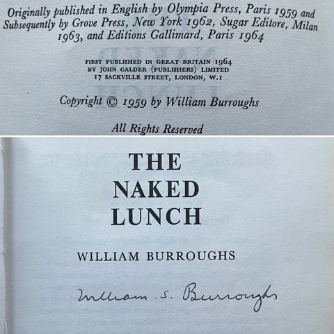The Naked Lunch - UK 1st - Setanta Books