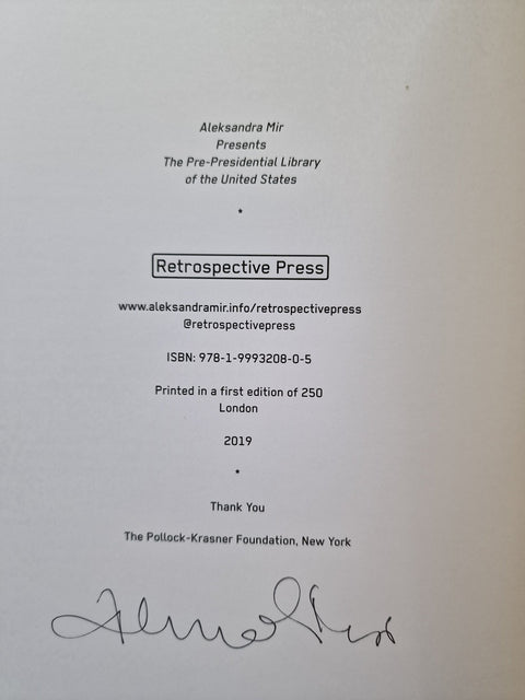 The Pre - Presidential Library of the United States - Setanta Books