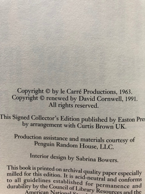 The Spy Who Came in From the Cold - double signed