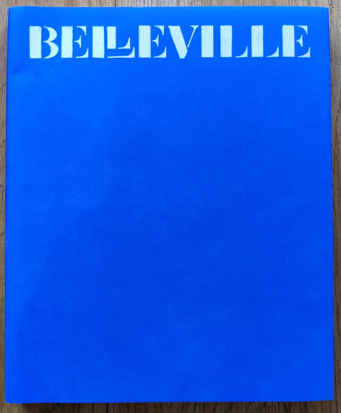 The photobook cover of Belleville by Thomas Boivin. In dust jacketed hardcover white.