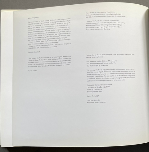 Photographs from 1984 to the Present