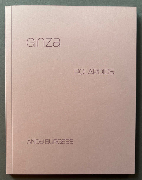 Book titled 'Ginza' by Andy Burgess with a pink cover.