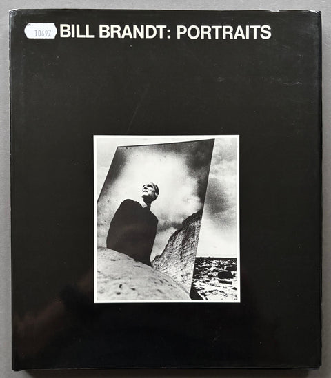 Book titled 'Bill Brandt: Portraits' by Bill Brandt with a black cover featuring the black and white image of a man standing outside.