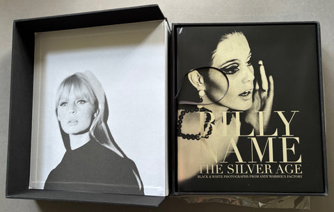 Book titled 'The Silver Age' by Billy Name in a presentation box.