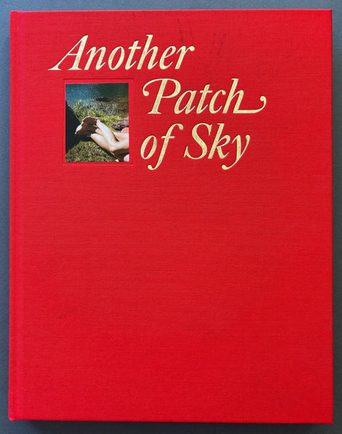 Book titled Another Patch of Sky by Brian Chorski with a red cover featuring a photograph including the legs of 2 people.