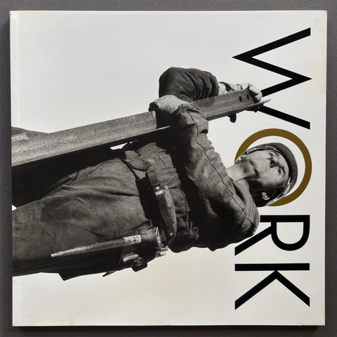 Book titled 'Work' by Brian Griffin with a white cover featuring the image of a construction worker.