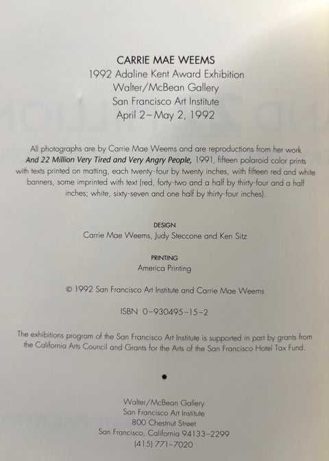 And 22 Million Very Tired and Very Angry People