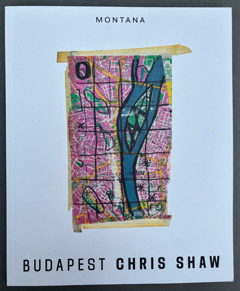 Book titled 'Budapest' by Chris Shaw with a white cover featuring the image of a drawing of a map.