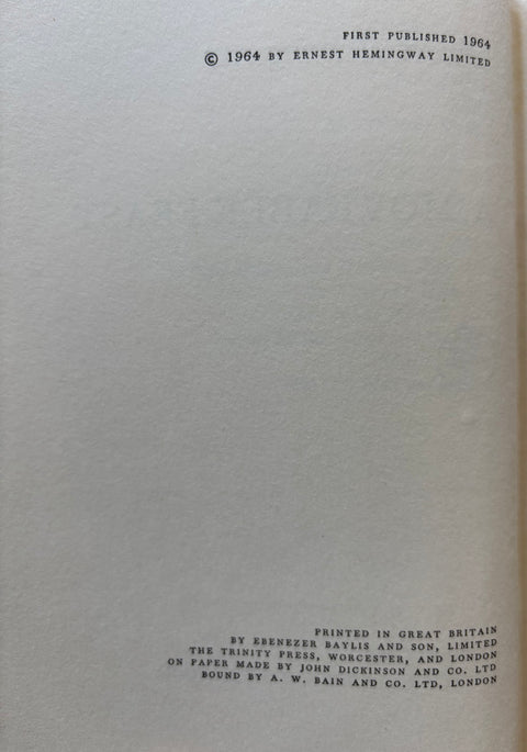 A Moveable Feast