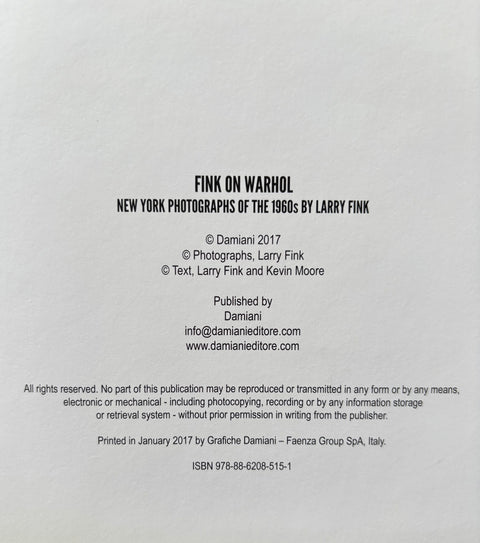 Fink On Warhol: New York Photographs Of The 1960s