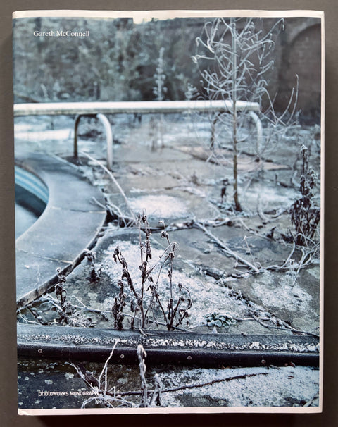 Book titled 'Gareth McConnell' by Gareth McConnell with a cover featuring the image of paving stones and plants covered in frost.