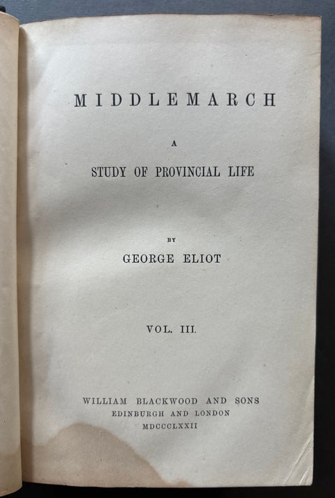 Middlemarch - UK 1st