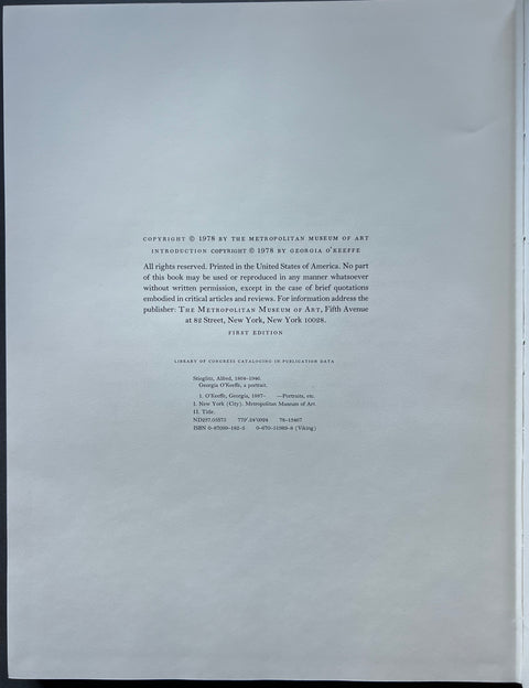 Georgia O'Keeffe: A Portrait by Alfred Stieglitz