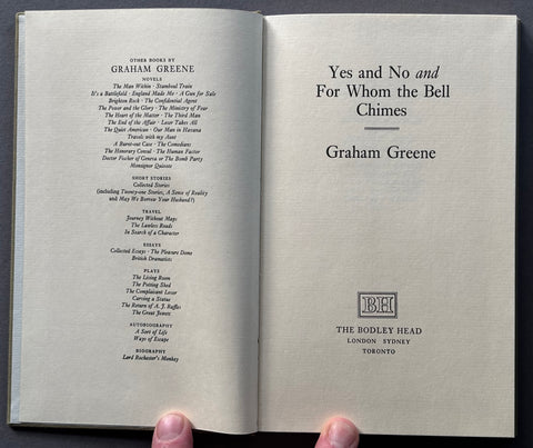 Yes and No and For Whom the Bell Chimes