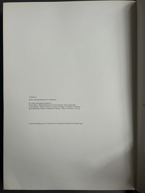 Le Dictateur #1 Artist Book