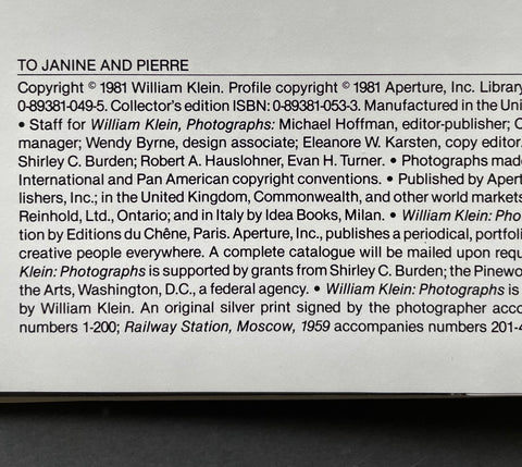 William Klein Photographs