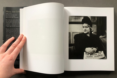 Image of inside pages of Many Called by Walker Evans