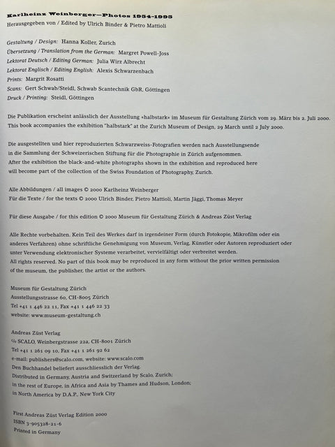 Karlheinz Weinberger: Photos 1954-1995