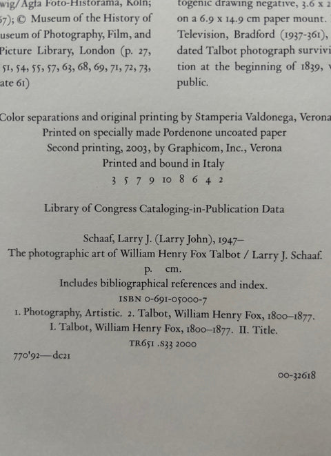 The Photographic Art of William Henry Fox Talbot