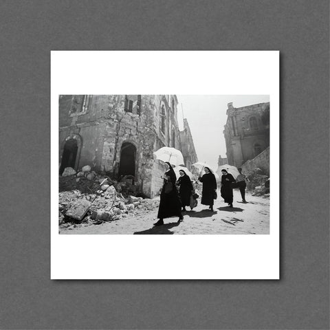 Nuns in Jerusalem After 6 Day War, 1967