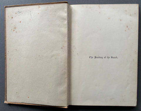 The Hunting of the Snark - UK 1st
