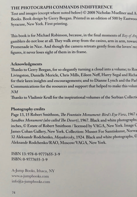 The Photograph Commands Indifference