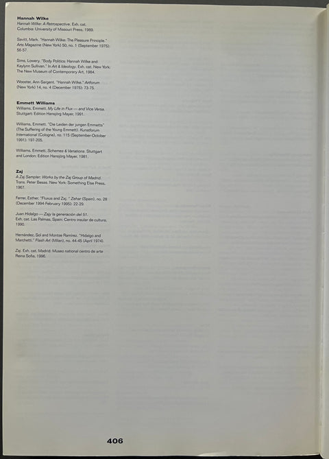 Out of Actions: Between Performance and the Object, 1949-1979