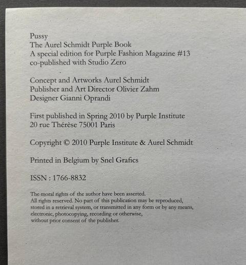 Pussy - The Aurel Schmidt Purple book