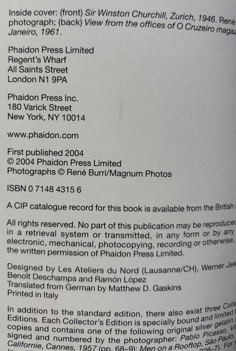 René Burri: Photographs