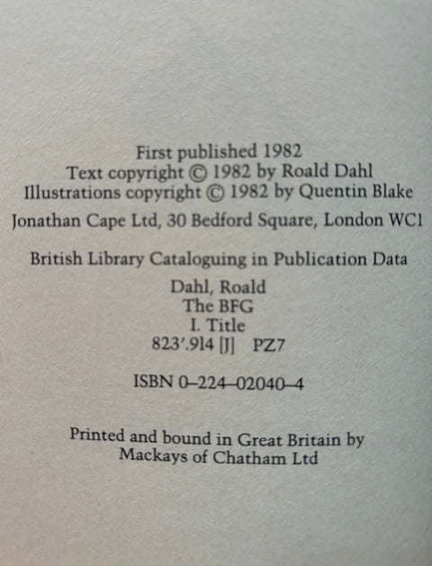 The BFG - UK 1st