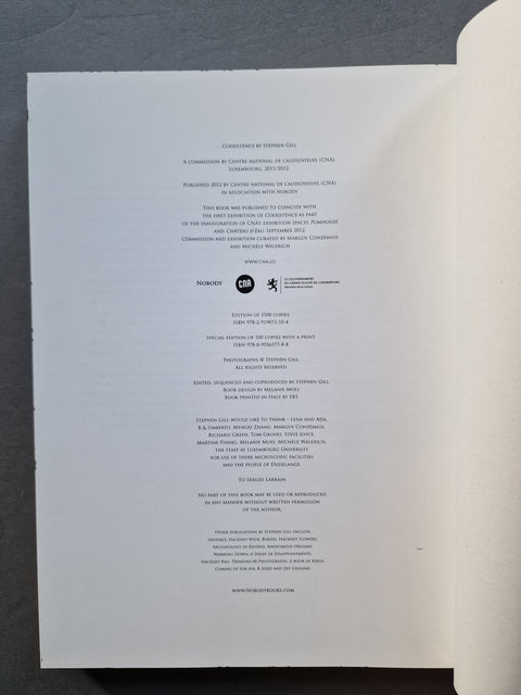 A printed copyright page