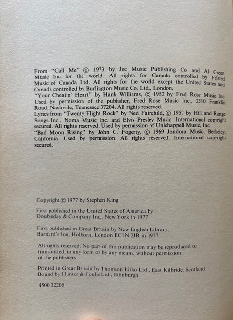 The Shining - UK 1st