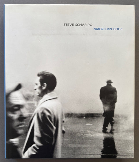 Book titled 'American Edge' by Steve Schapiro with a black and white cover featuring an image of men walking.