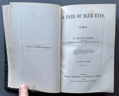 A Pair of Blue Eyes - UK 1st