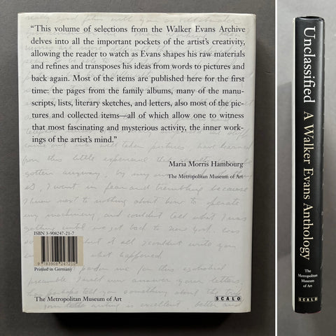 Unclassified: A Walker Evans Anthology