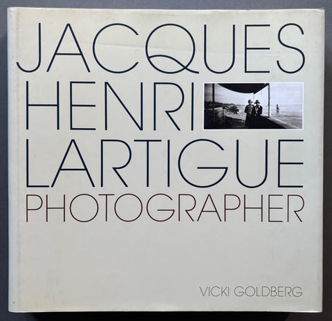 book titled 'Jacques Henri Lartigue: Photographer' by Vicki Goldberg with a white cover.
