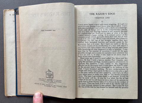 The Razor's Edge - UK 1st