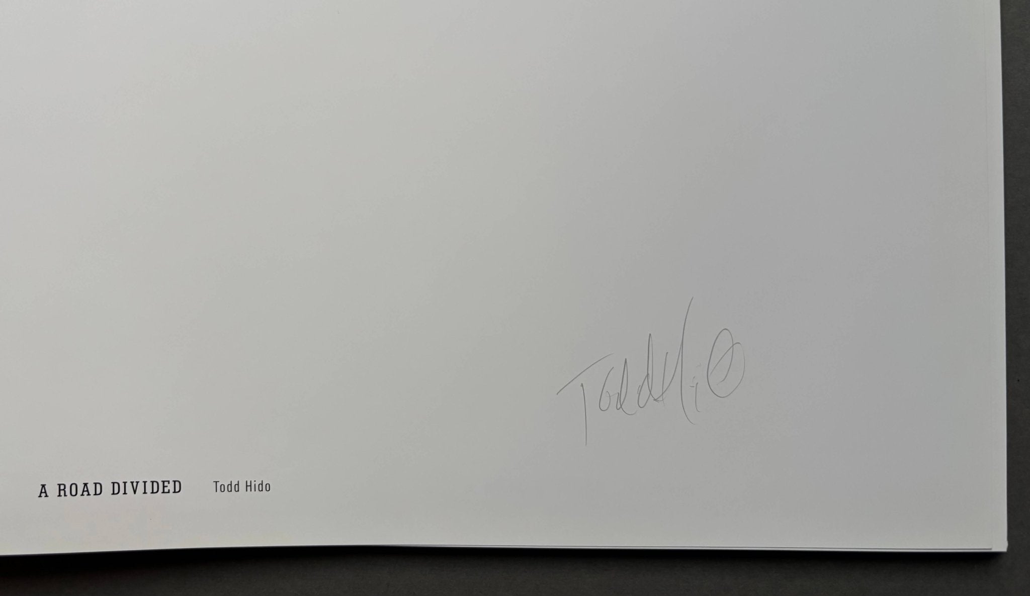 Buy A Road Divided by Todd Hido Online – Setanta Books