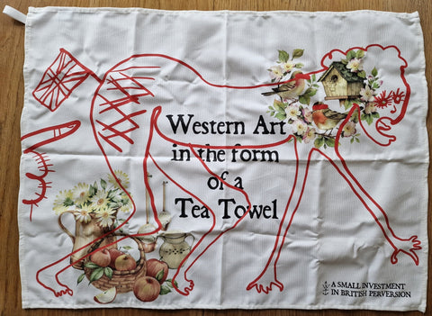 A Small Investment in British Perversion Tea Towel - Setanta Books