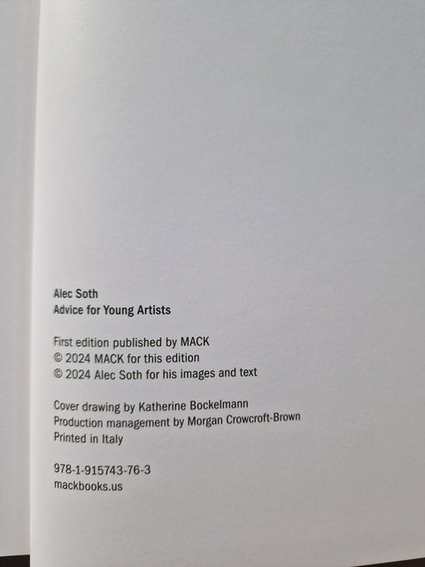 Advice for Young Artists - Setanta Books
