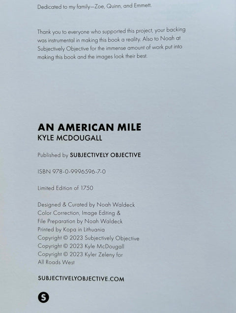 An American Mile - Setanta Books